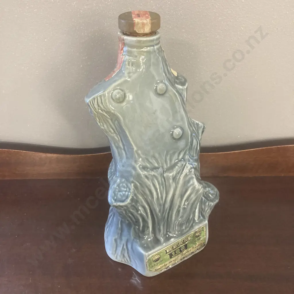 Vintage 1974 Jim Beam Decanter Fresh Water Fishing Hall of Fame Image 1++