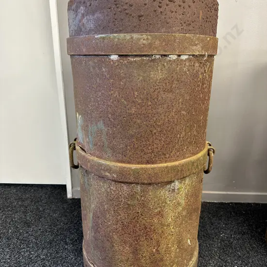 Large Vintage Lidded Double Handled Milk Can, H79cm (As Found Condition As Per Photos)