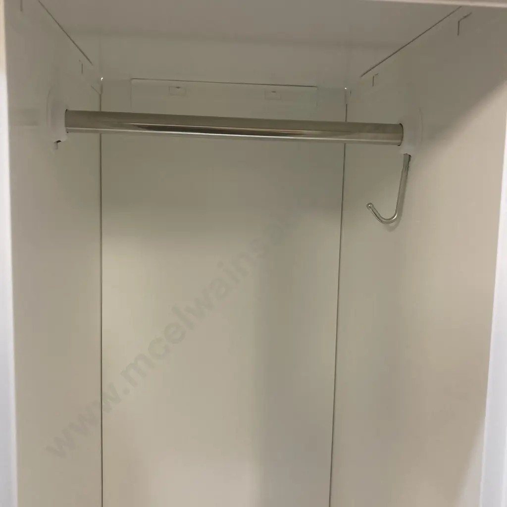 Precision Locker Cabinet 8 Door White Steel, In Really Good Condition, H180 W120 D46cm Image 1++