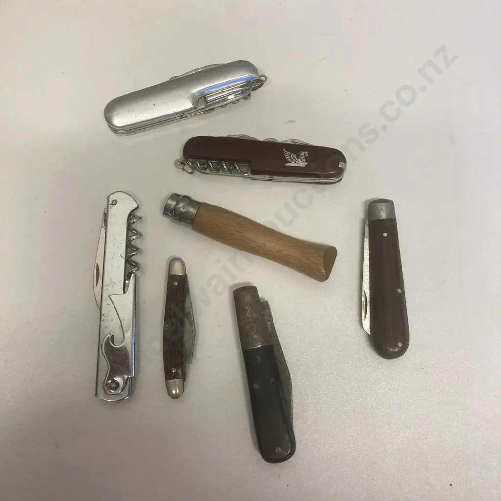 Lot of 7 Pocket Knives (Some As Found) Image 1++