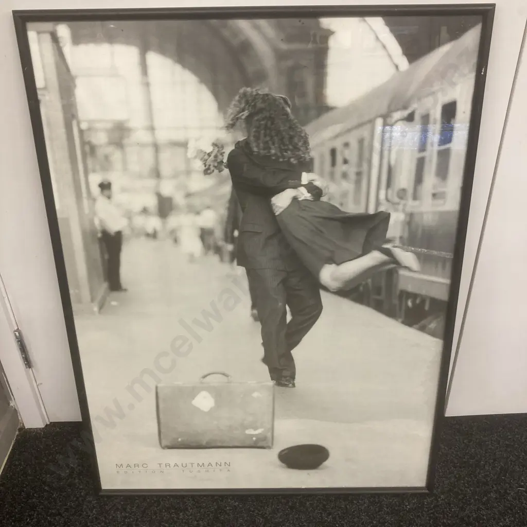 Marc Trautmann Edition Tushita (Welcome Home) 82 x 62cm Glazed Black Frame Image 1++