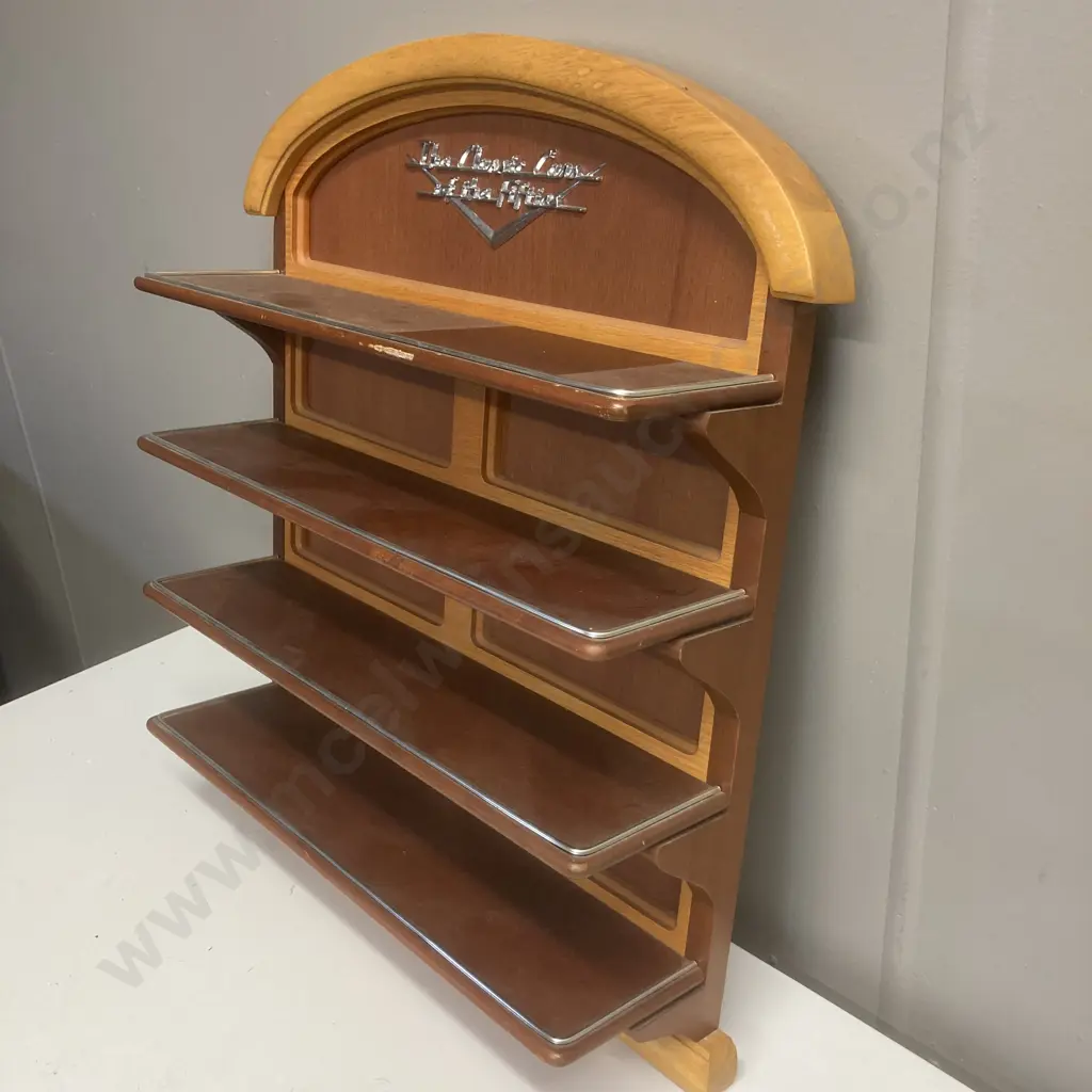 Small Wall Hung Display Shelf "Classic Cars Of The Fifties" H54 W47.5 D13cm Image 1++