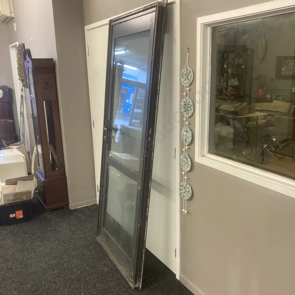 Aluminium External Door & Frame With Key, 204 x 94cm Image 1++