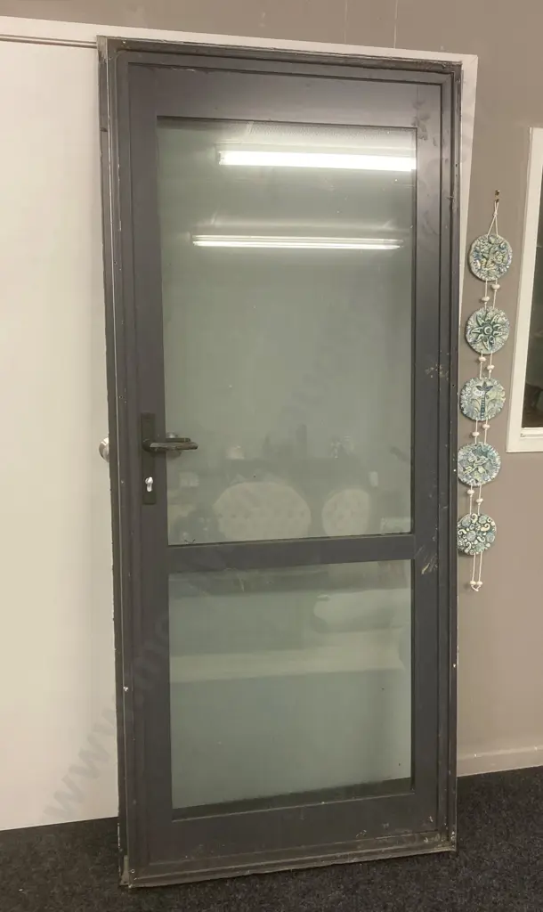 Aluminium External Door & Frame With Key, 204 x 94cm Image 1++