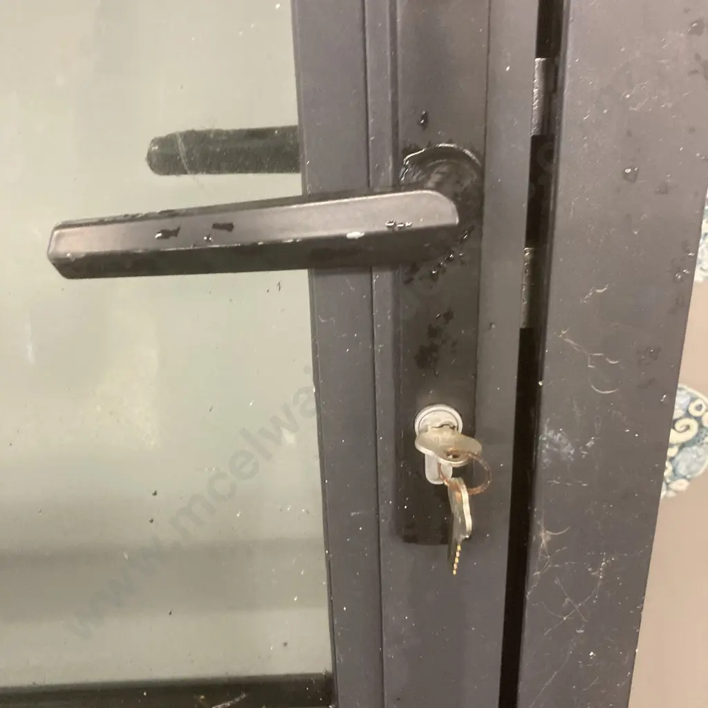 Aluminium External Door & Frame With Key, 204 x 94cm Image 1++