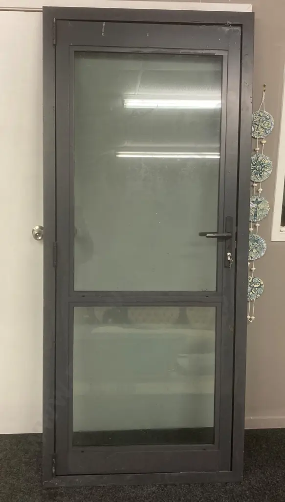 Aluminium External Door & Frame With Key, 204 x 94cm Image 1++