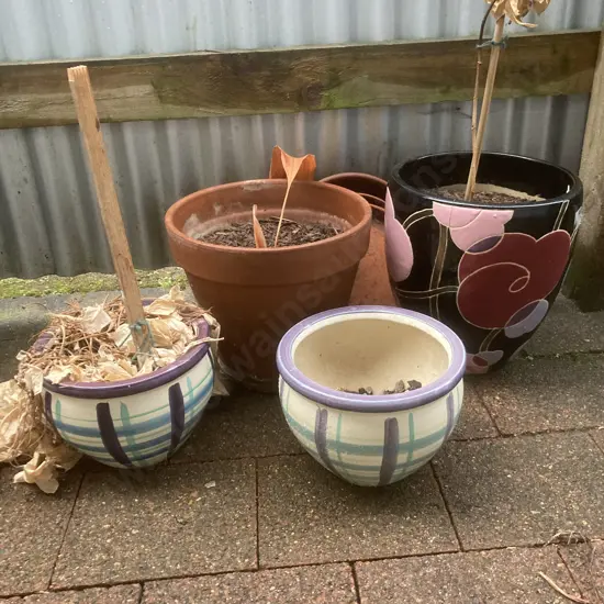 Lot of 4 Plant Pots