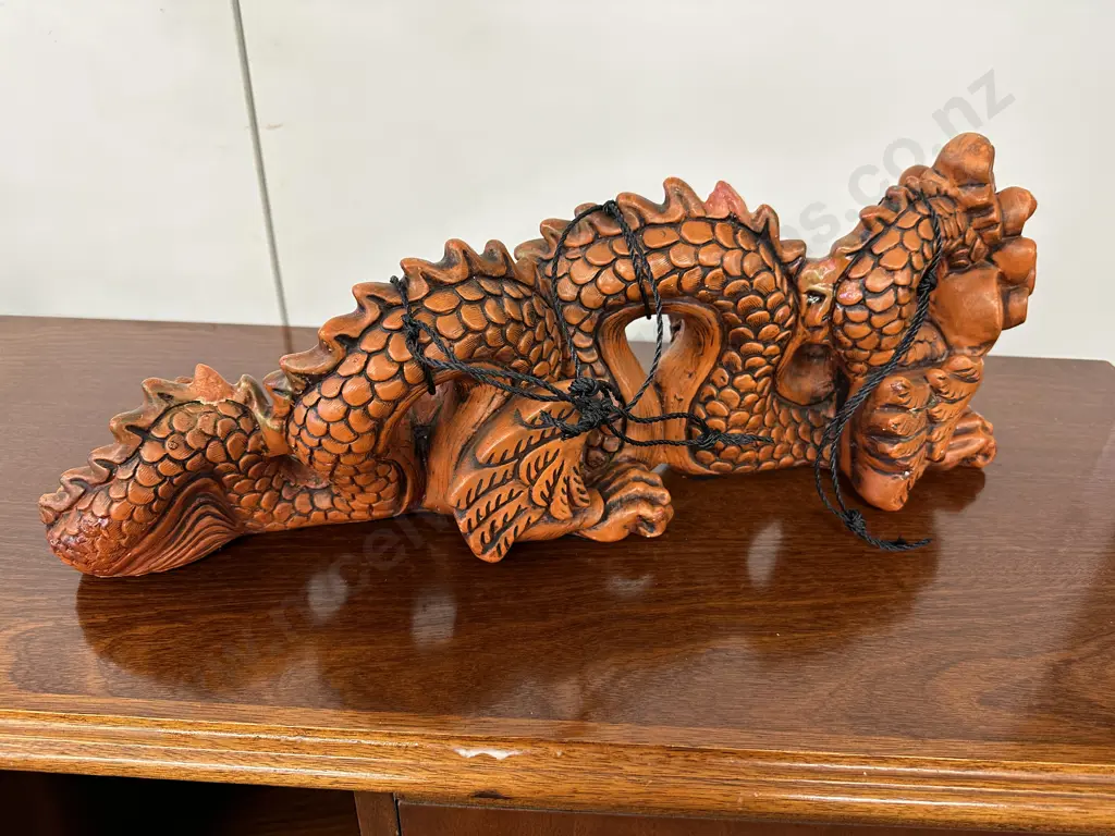 Large Chinese Dragon Sculpture L62cm. Image 1++