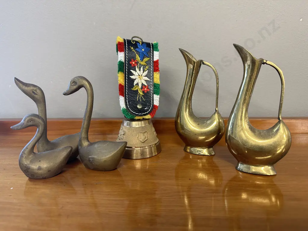 Selection of Brassware Including Bell Image 1++