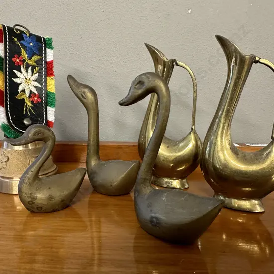 Selection of Brassware Including Bell