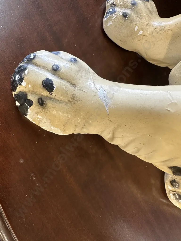 Vintage Seated Ceramic Spaniel H46cm (af) to foot Image 1++