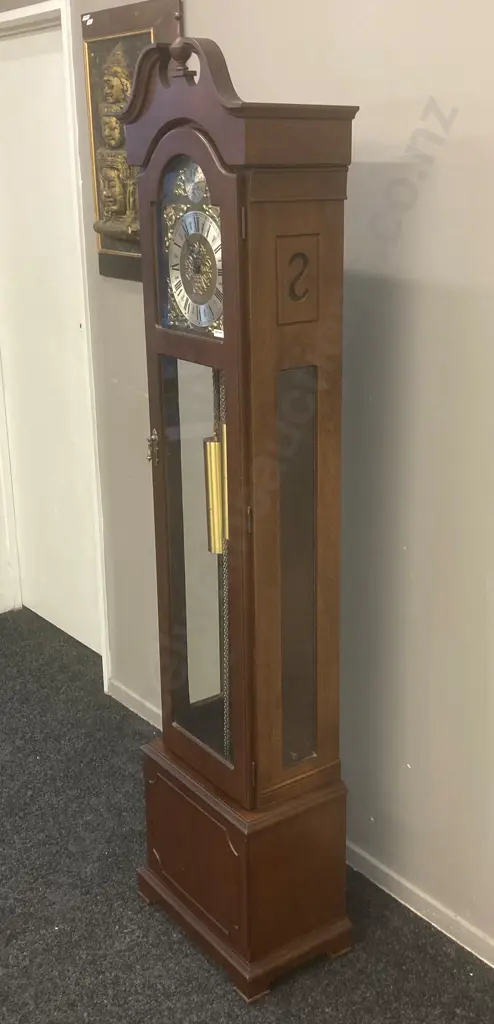 Tempus Fugit Longcase Grandfather Clock, H182cm Image 1++