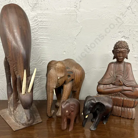 Selection of Wooden Figurines (Some AF)