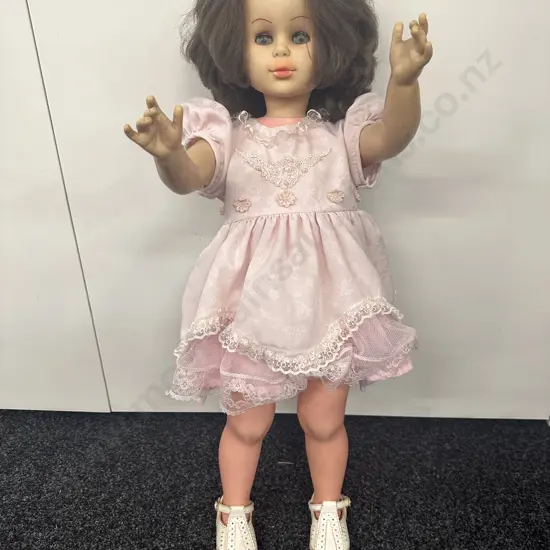 Vintage Doll -  78cm High, Open & Close Eyes, Voice Box A/F, Hard Plastic
