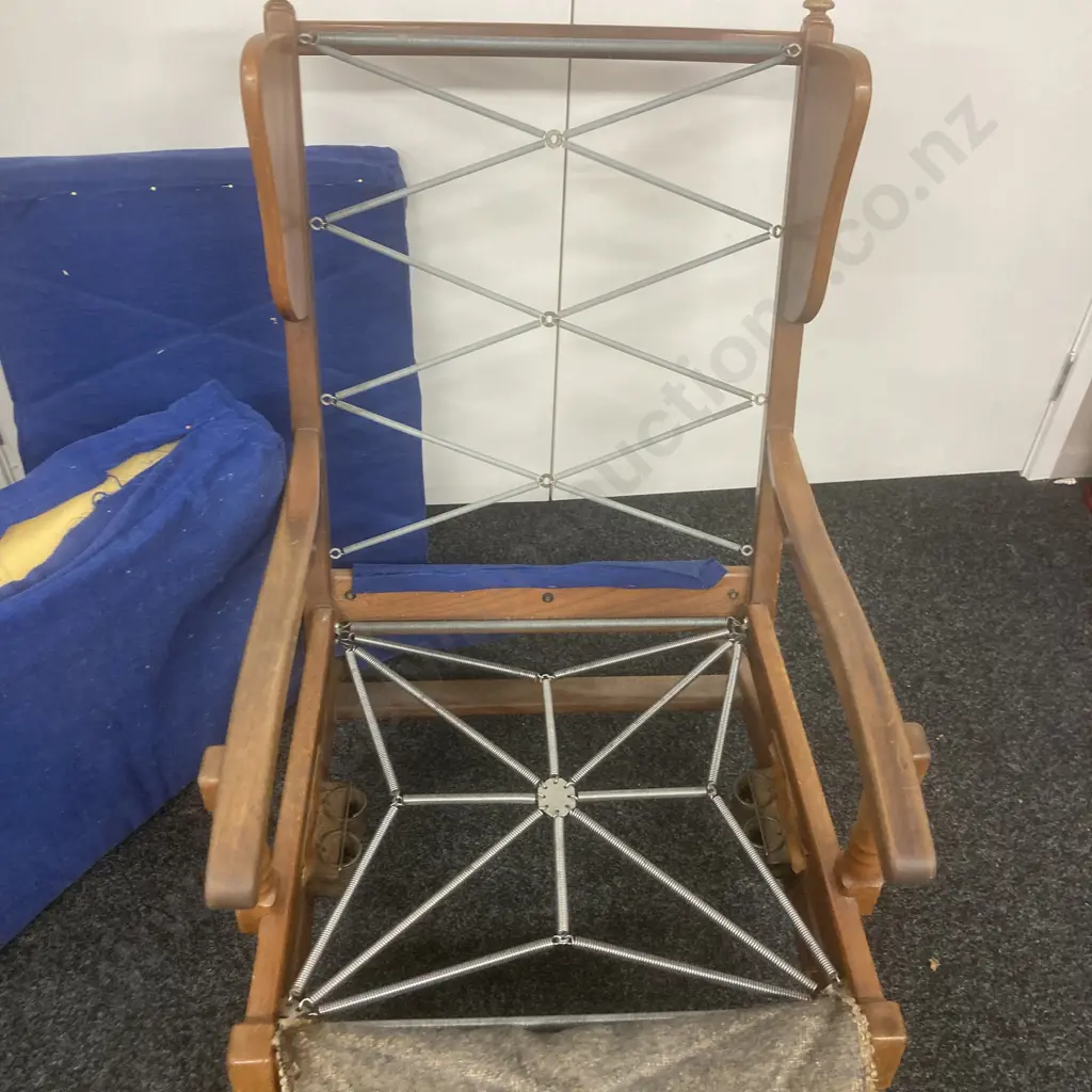 Mid Century Drexel Armchair, Wingback Design, Rocker Image 1++