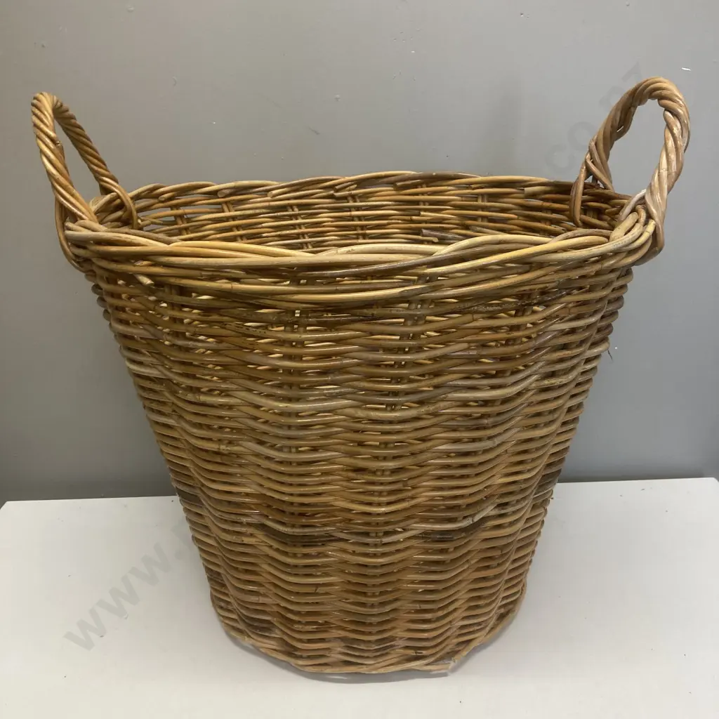 Two Handled Cane Basket, 43 x 54cm Image 1++