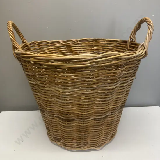 Two Handled Cane Basket, 43 x 54cm