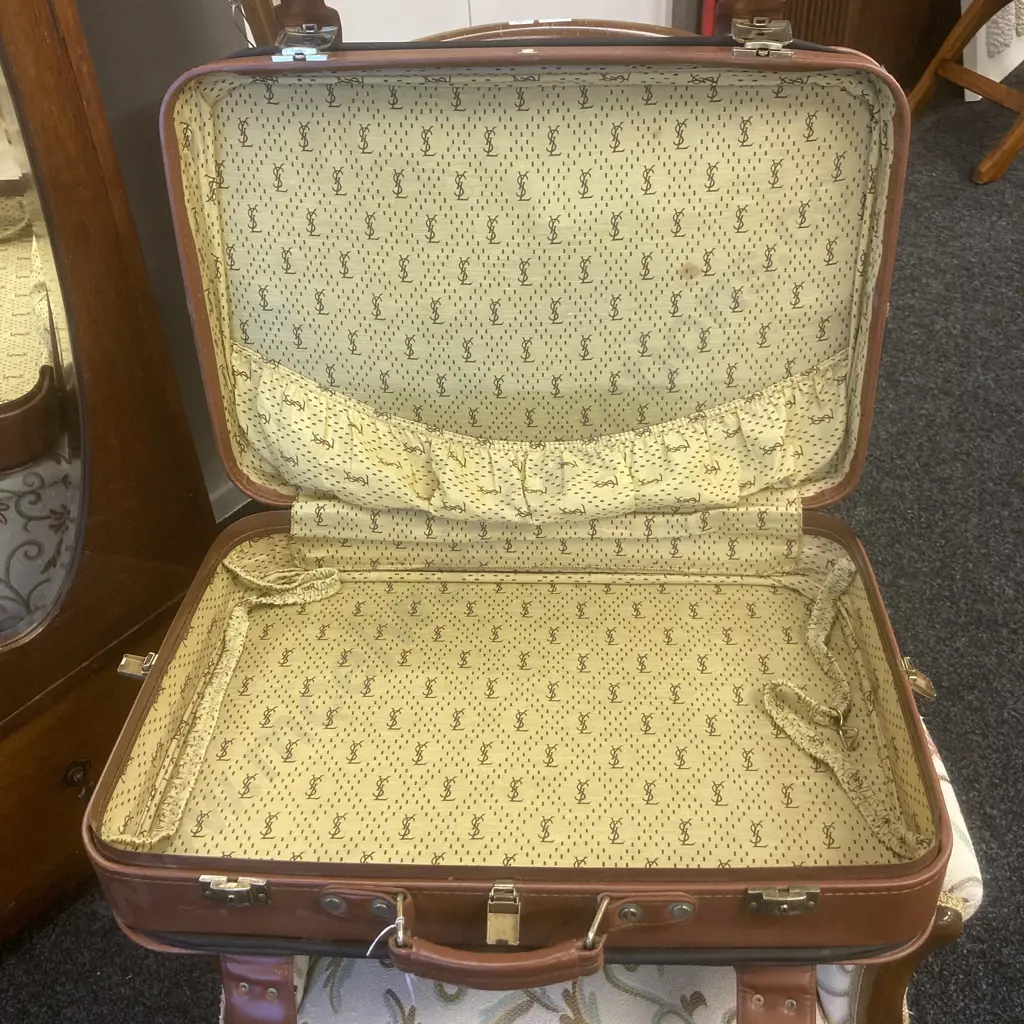 Authentic Yves Saint Laurent Suitcase In Vintage Condition Image 1++