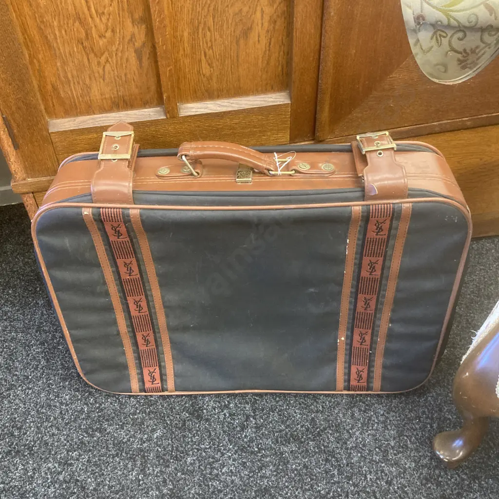 Authentic Yves Saint Laurent Suitcase In Vintage Condition Image 1++