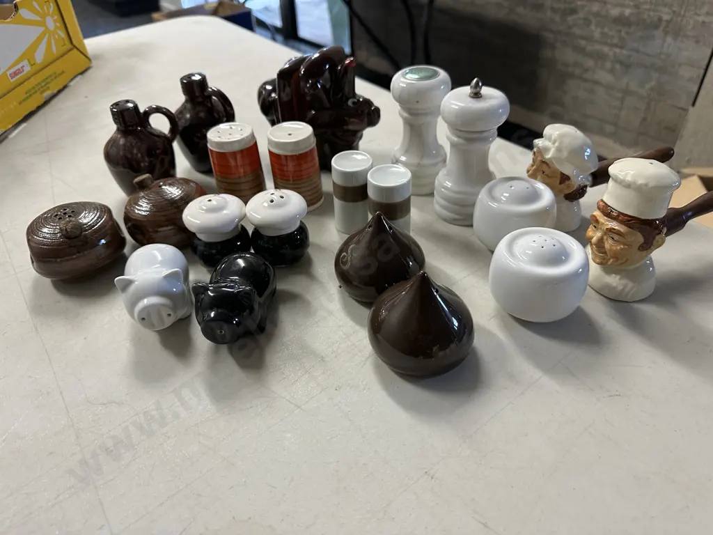 Selection Of Assorted Salt & Pepper Shakers Image 1++