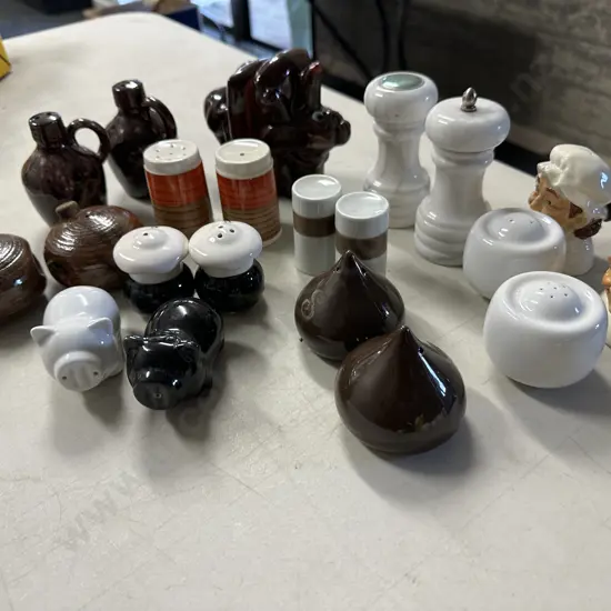 Selection Of Assorted Salt & Pepper Shakers