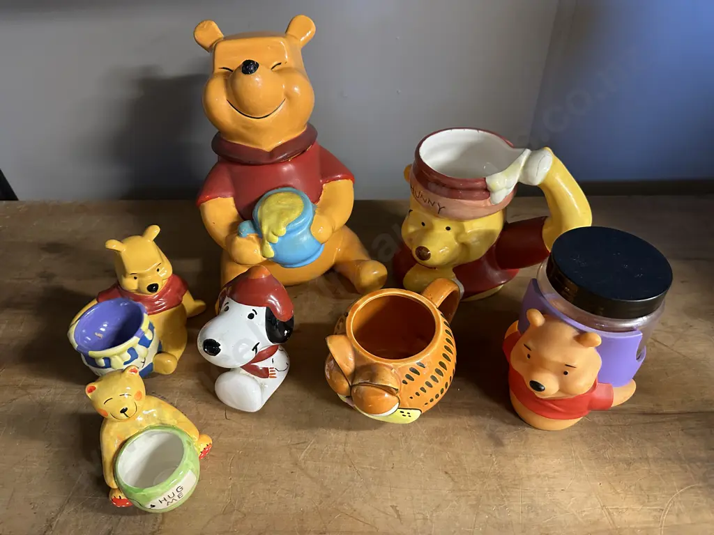 Collection Of Pooh Bear, Disney Items Etc  Image 1++