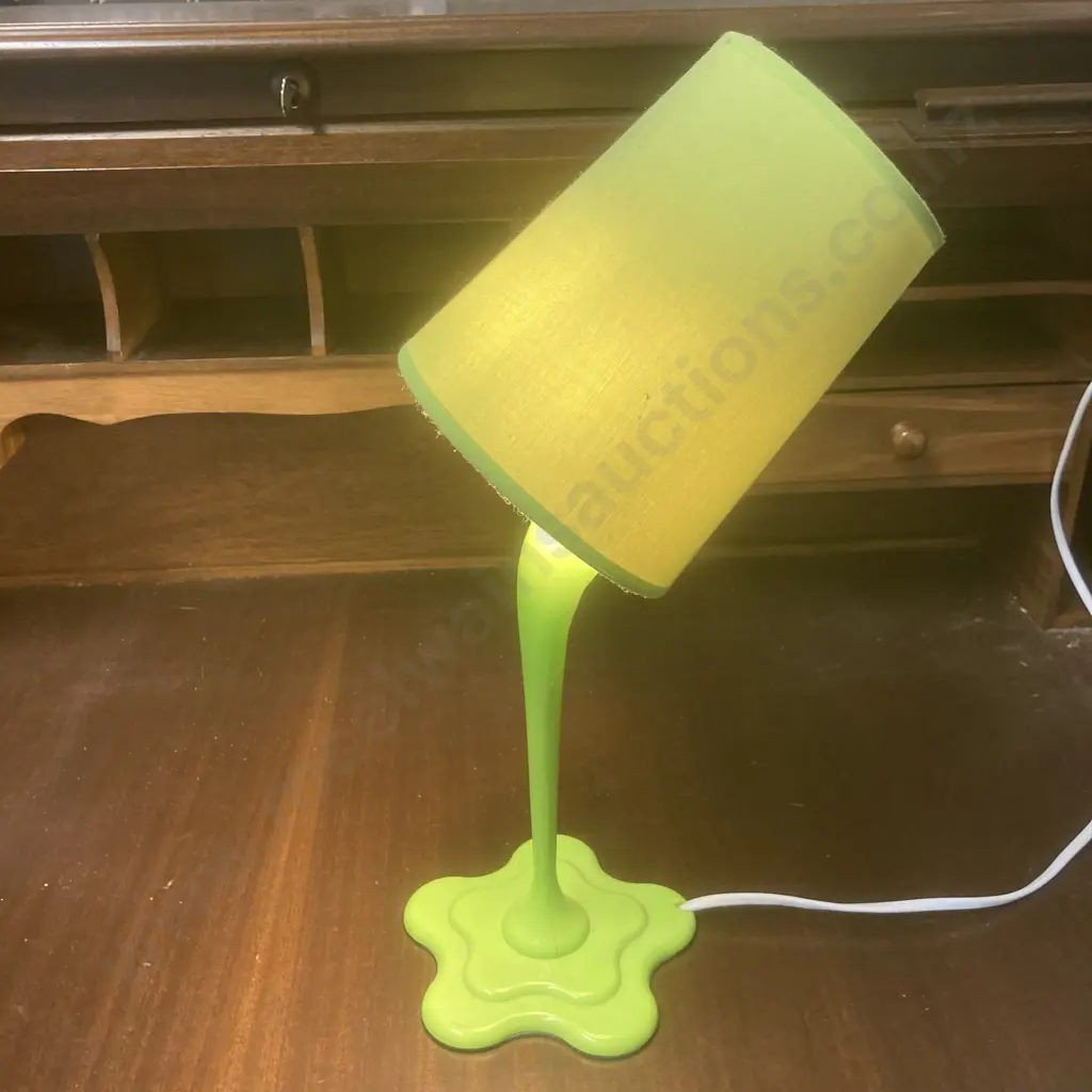 Lime Green Bedside Lamp Image 1++