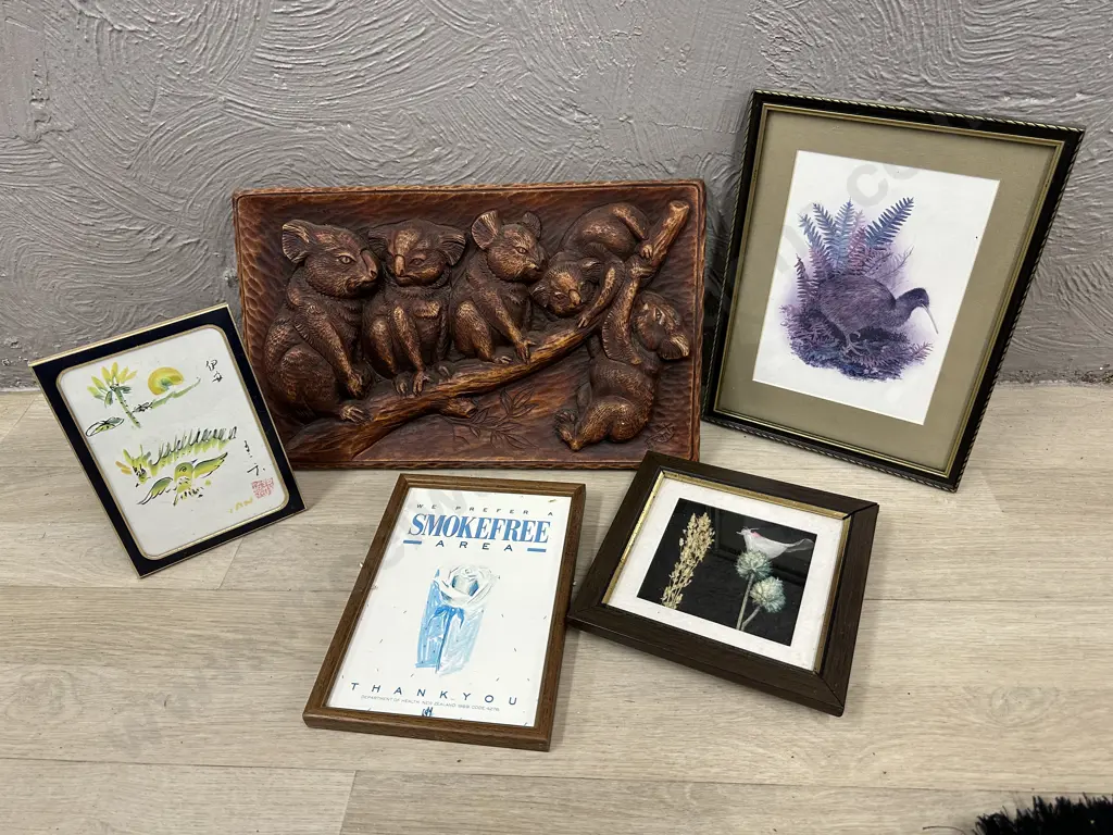 Selection of Artwork Including The Birds of NZ, Koala Wall Art Etc Image 1++