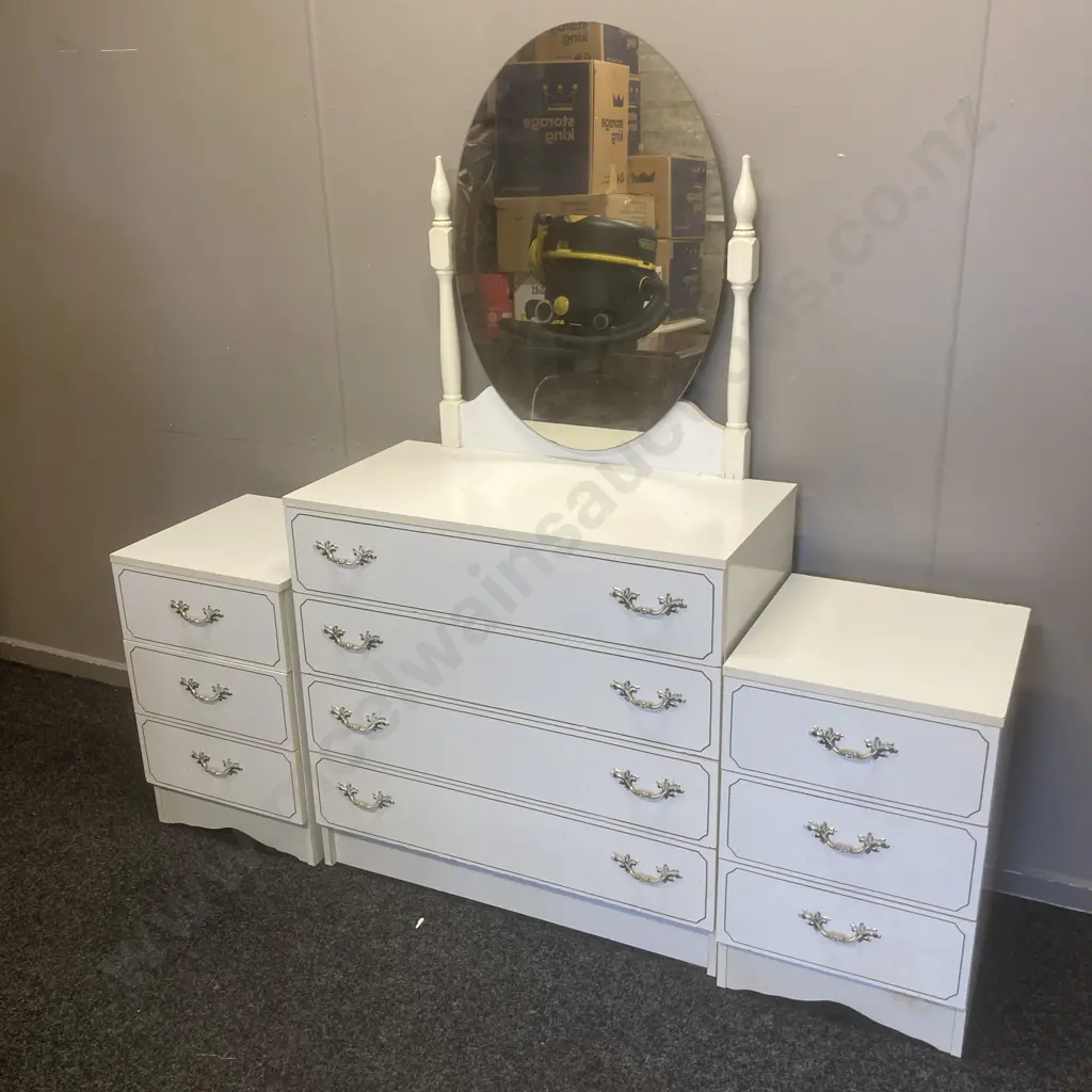 White 3 Piece Bedroom Suite Image 1++