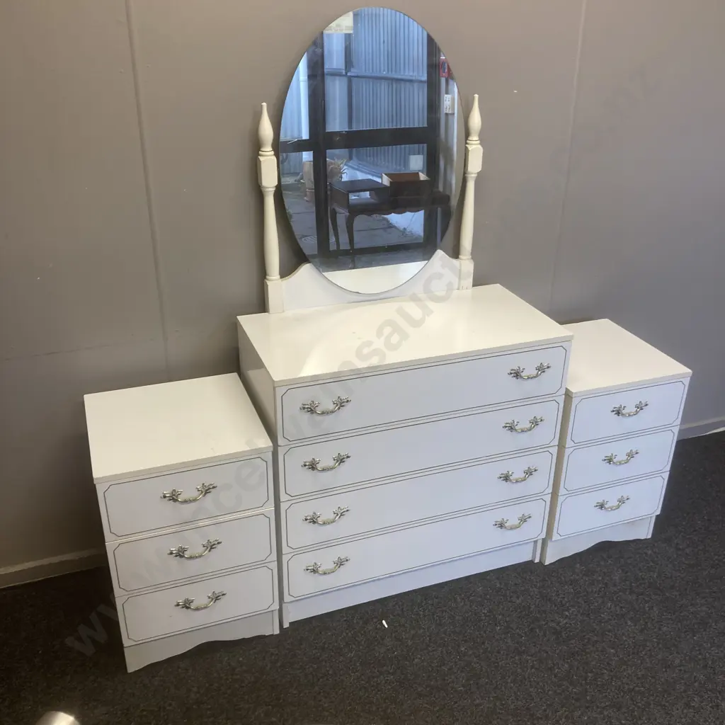 White 3 Piece Bedroom Suite Image 1++