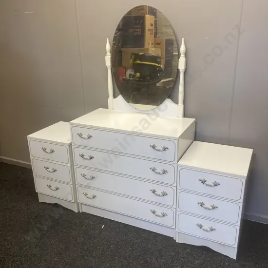White 3 Piece Bedroom Suite