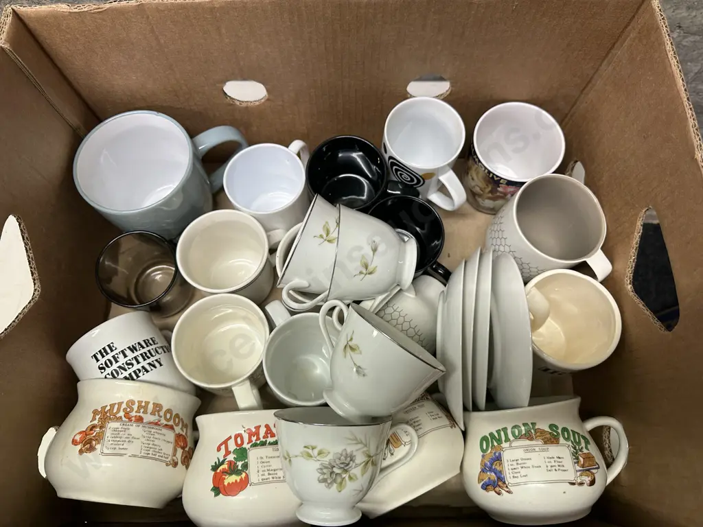 Selection of Crockery - Soup Bowls, Coffee Cups Etc (Unable to Sell so Donated) Image 1++