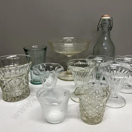 Large Selection Of Vintage Glassware(Unable to Sell so Donated)