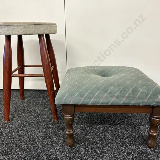 Vintage 'Laloli' Footstool & Stool