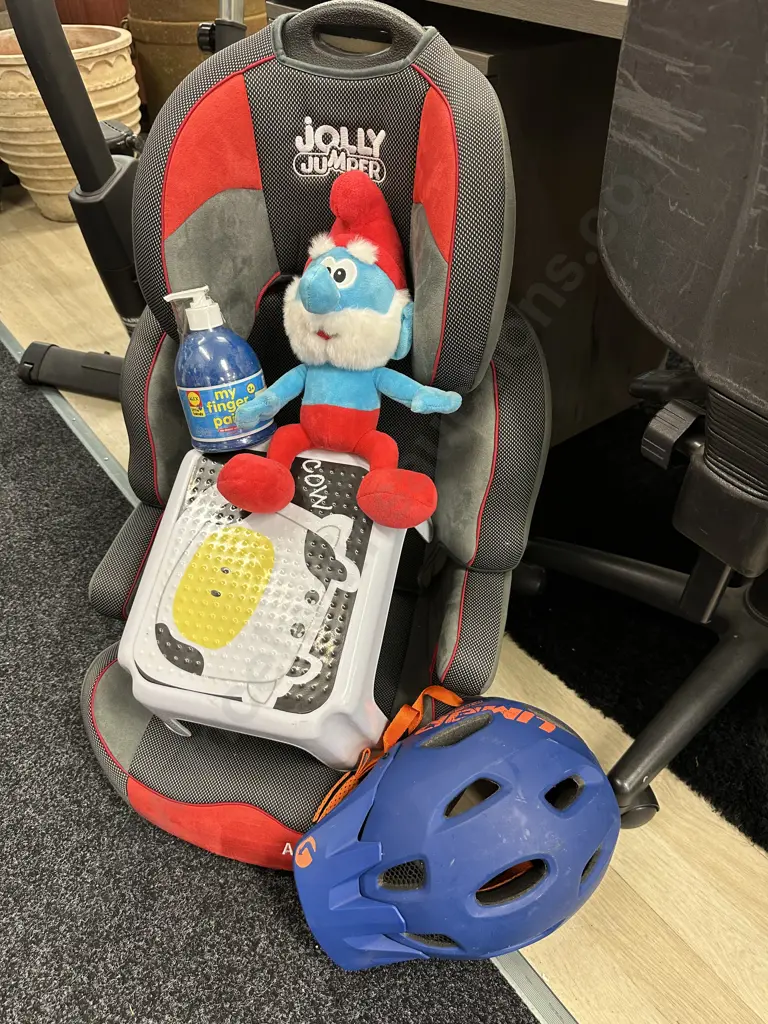 Jolly Jumper Car Seat (Mfg20170301 Exp20270301), Bike Helmet, Kids Stools Etc Image 1++