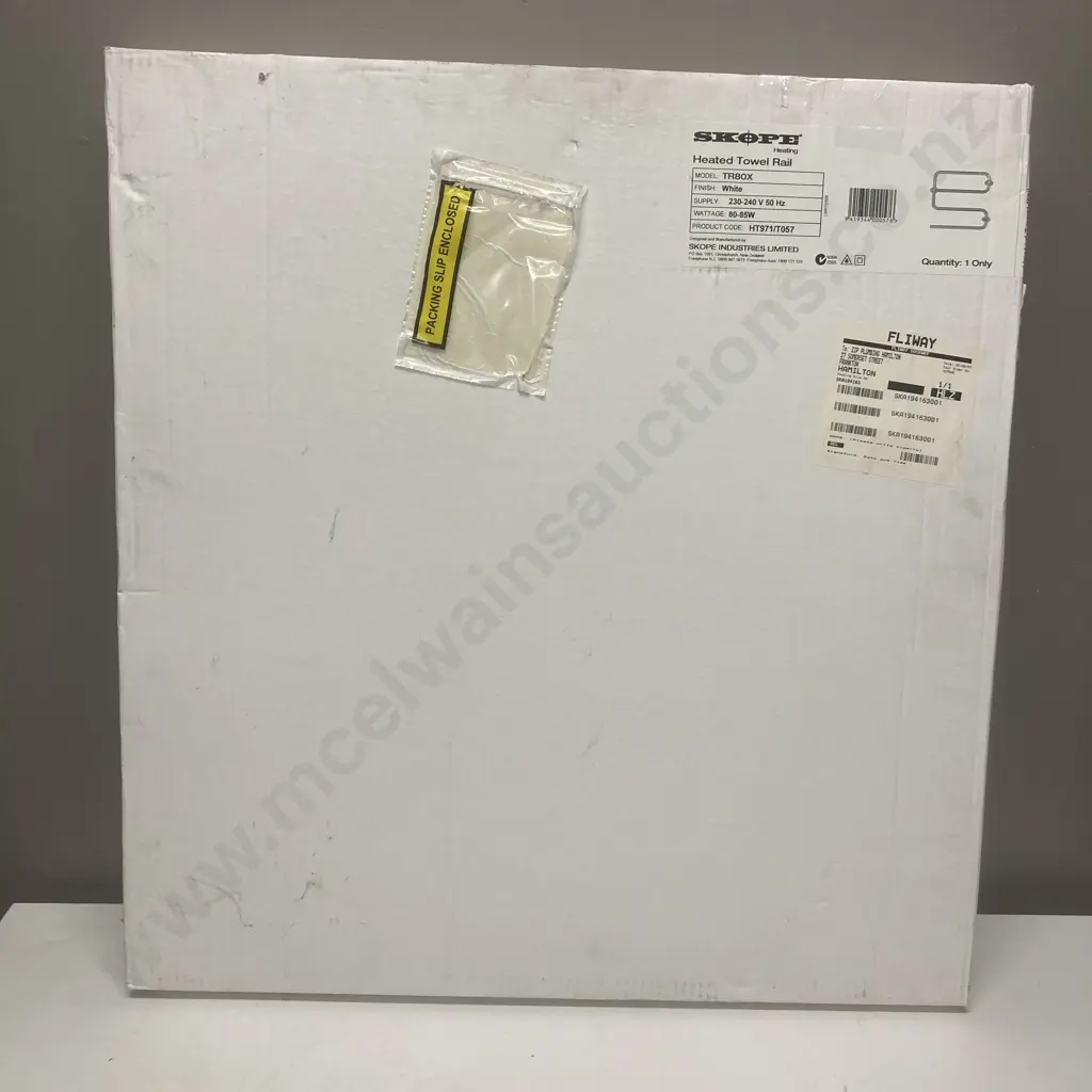 SKOPE Heated Towel Rail Model TR80X White 80-85W (NIB) Image 1++
