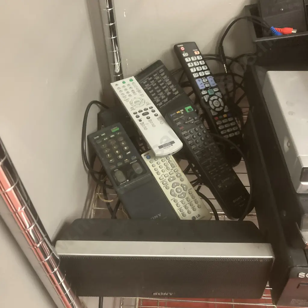 Sony, Panasonic & LG Electronic Items, Sony Speakers, Assorted Remote Controls Etc Image 1++