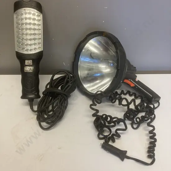 LED Worklight & 12V Halogen Spotlight