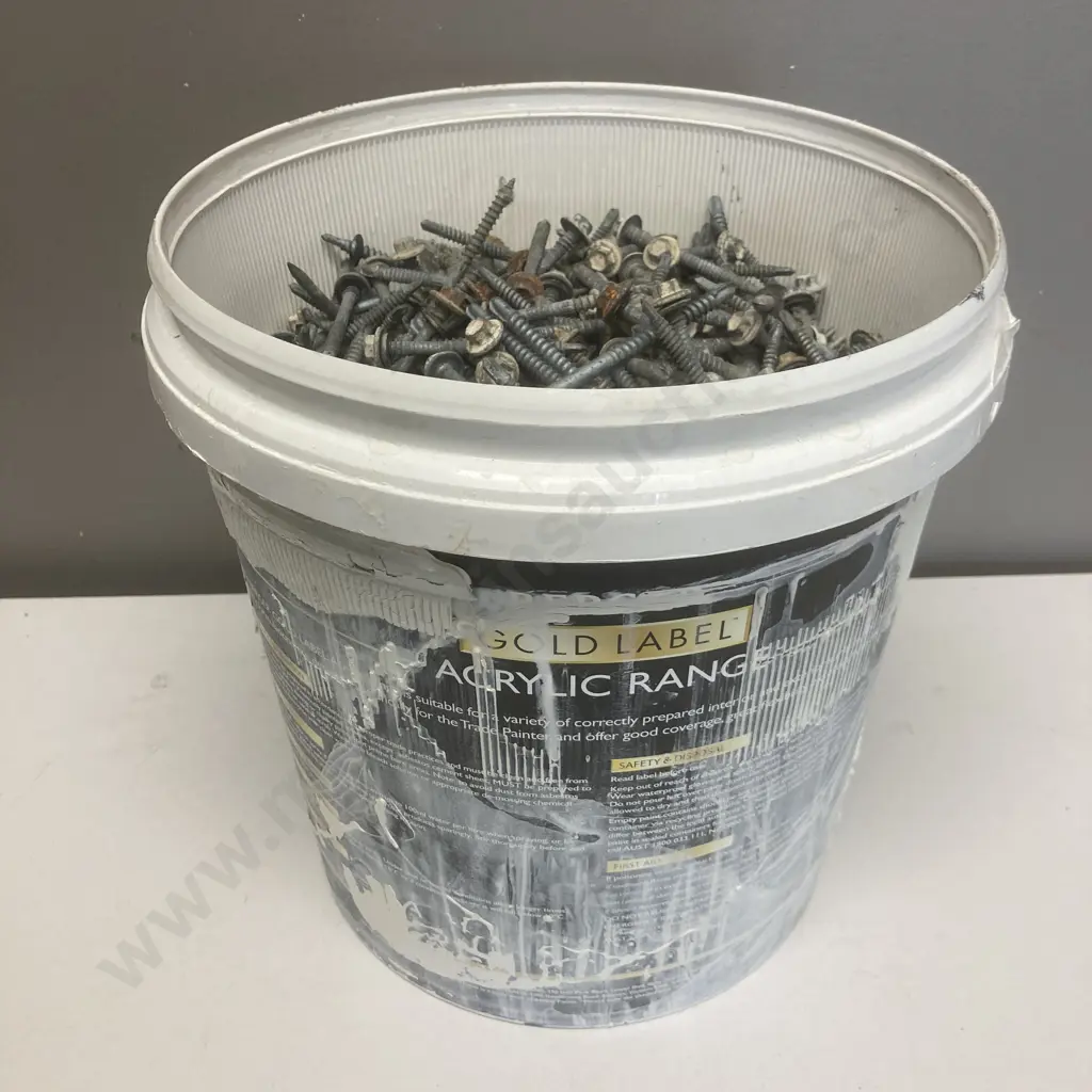 Bucket of Tek Screws Image 1++