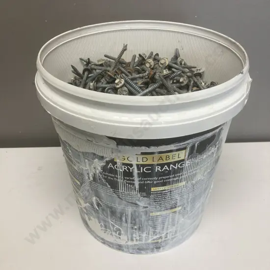 Bucket of Tek Screws