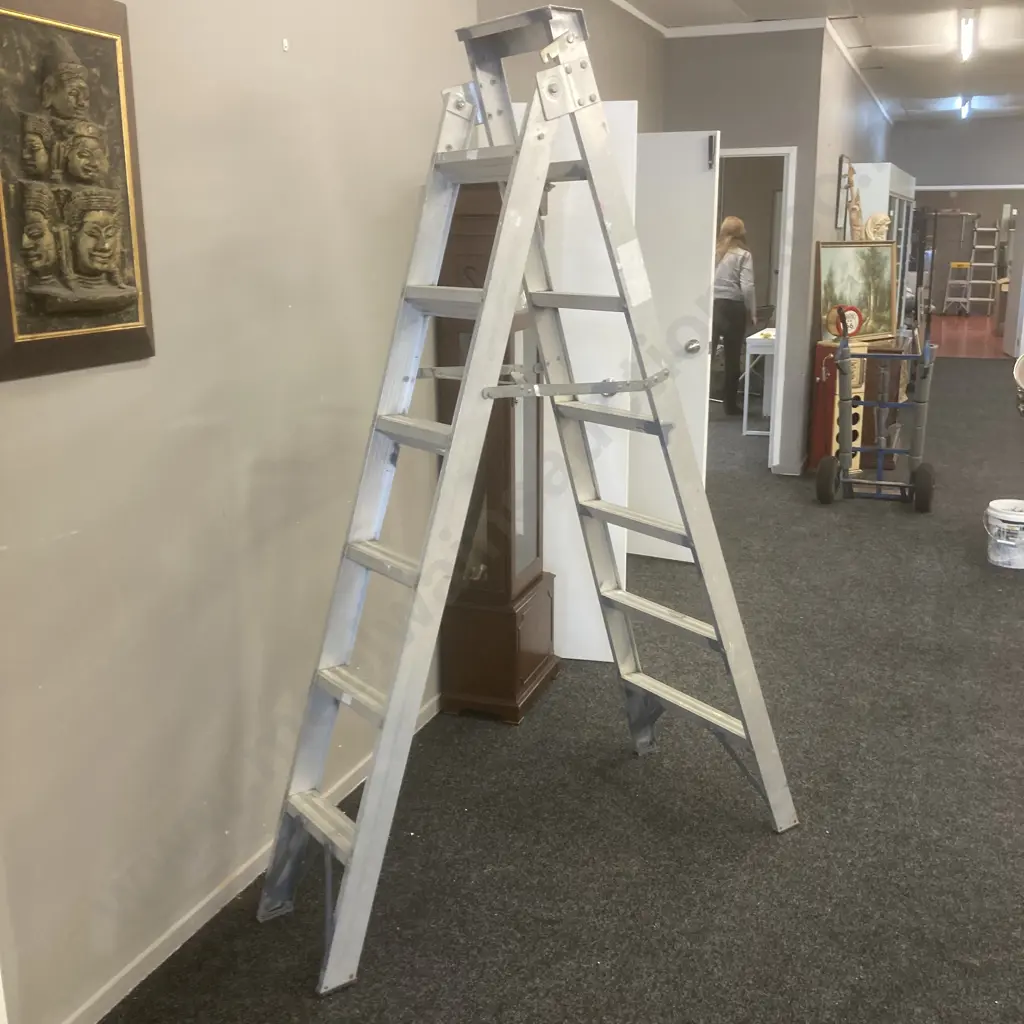 Lyte Aluminium Heavy Duty Ladder, H2.15m Image 1++