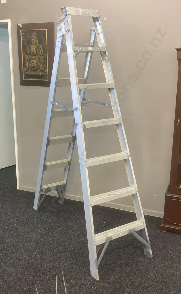 Lyte Aluminium Heavy Duty Ladder, H2.15m Image 1++
