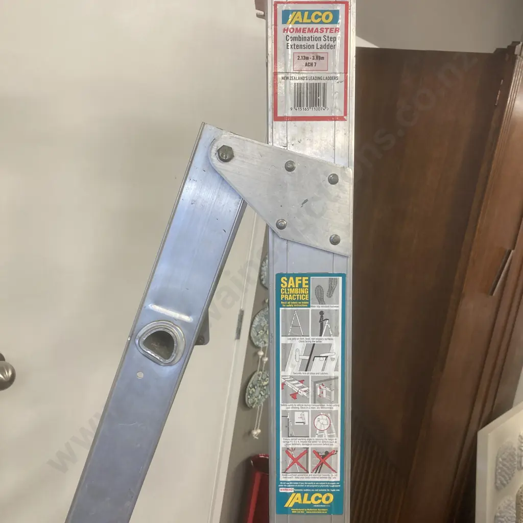 Alco Homemaster Combination Step Extension Ladder 2.13-3.89m 120Kg Image 1++