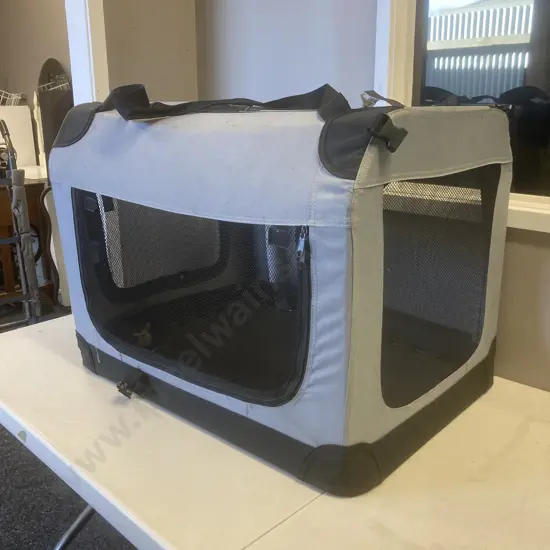 Canvas Pet Carry Cage, H53 W70 D52cm