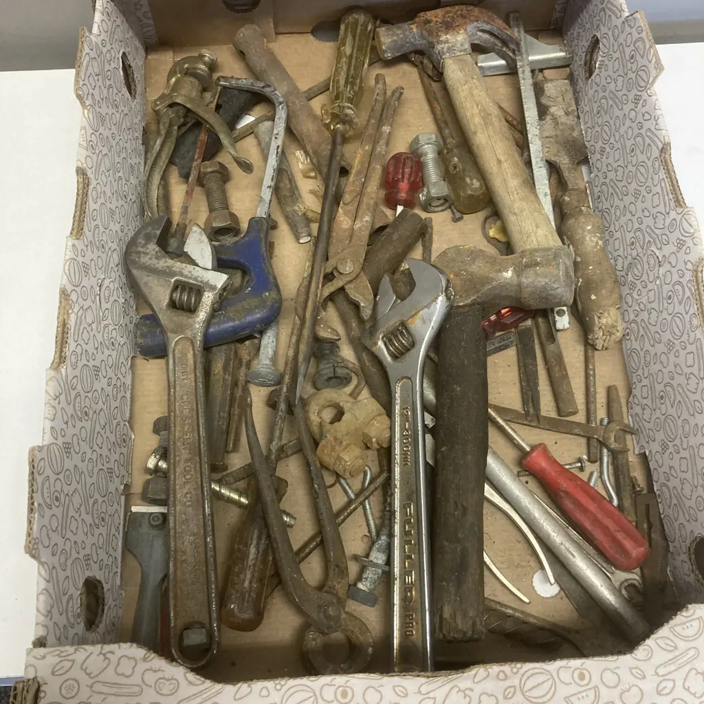 Box Lot Assorted Tools Etc Image 1++