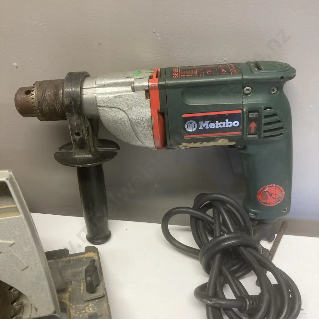 German Holz-Her Circular Saw Type 2113 & Metabo Electric Drill Image 1++