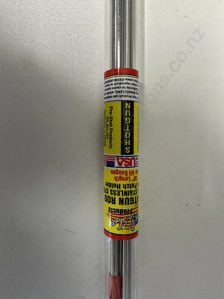 ProShot Shotgun Rod 2 Pce Stainless Steel With Patch Holder 36" Length For All Gauges Image 1++