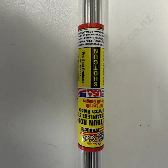 ProShot Shotgun Rod 2 Pce Stainless Steel With Patch Holder 36" Length For All Gauges