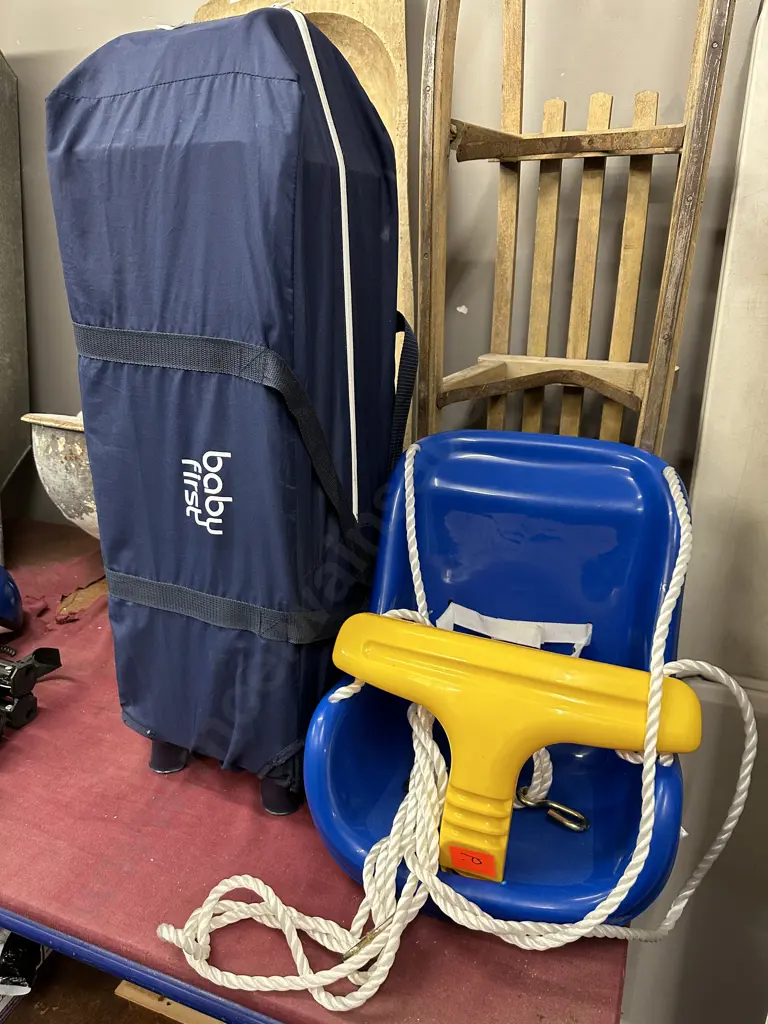 Baby First Porta Cot & Swing Image 1++