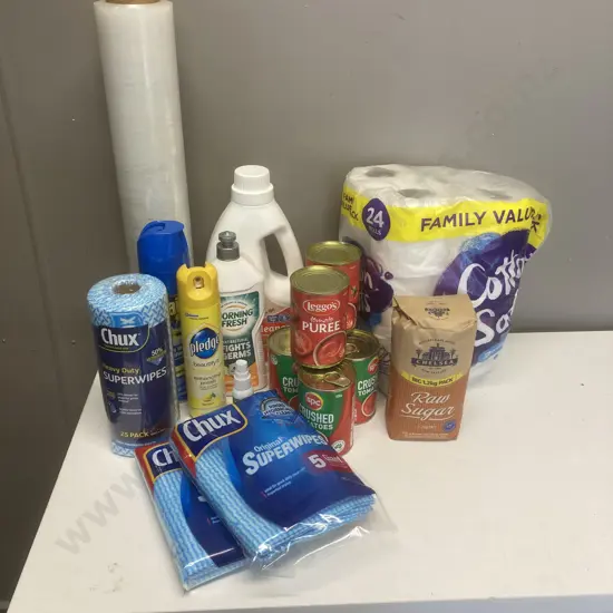 Box lot Food, Household Items
